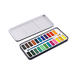 Watercolor Set with Paint Tin