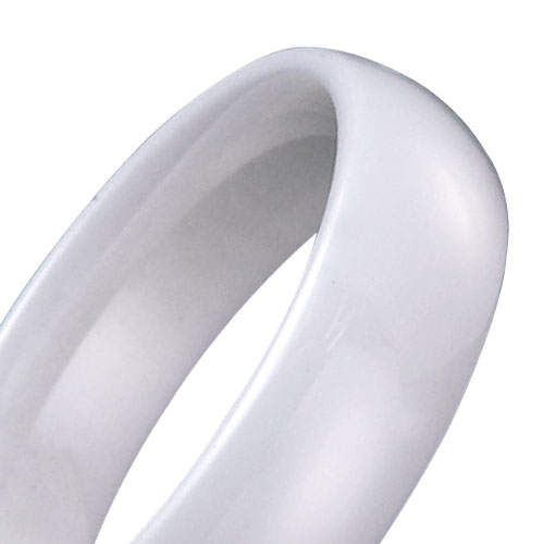 Men women wedding ring domed ceramic ring